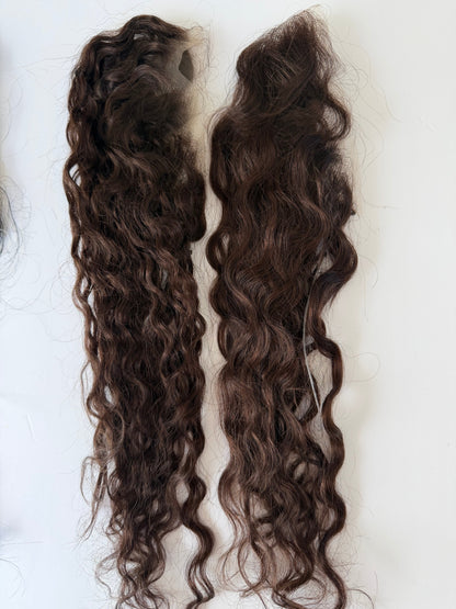 Curly Hairline Topper- Clip Free